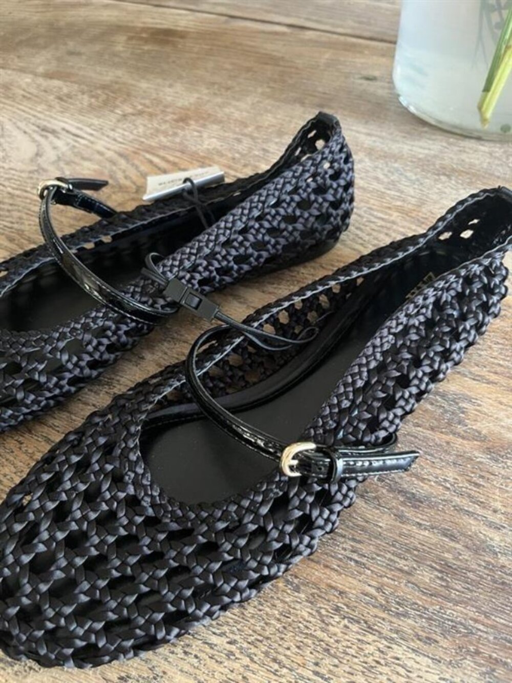 Rare - Zara Black Woven Flats